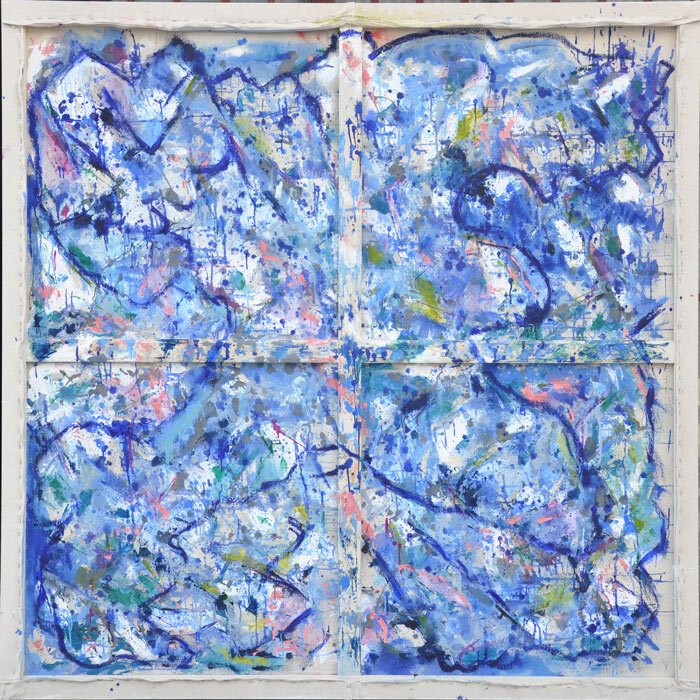  Asómate a mi ventana 2 | 2020  Acrylic on canvas  183 x 183 x 2 cm  