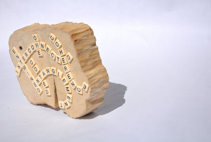  Off the grid | 2022  Birchwood pigment and acrylic Variable measures  