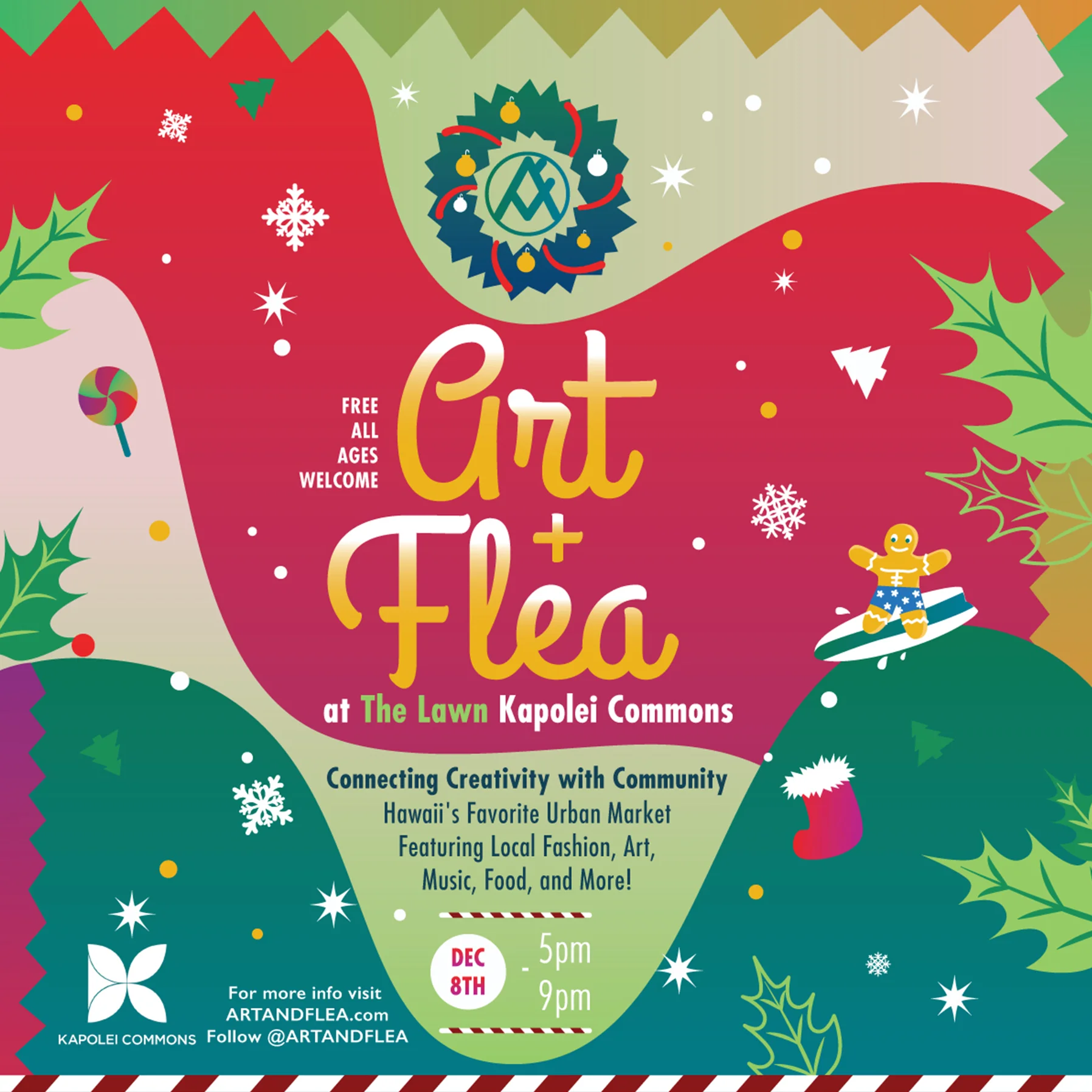 Art + Flea Holidaze in Kapolei