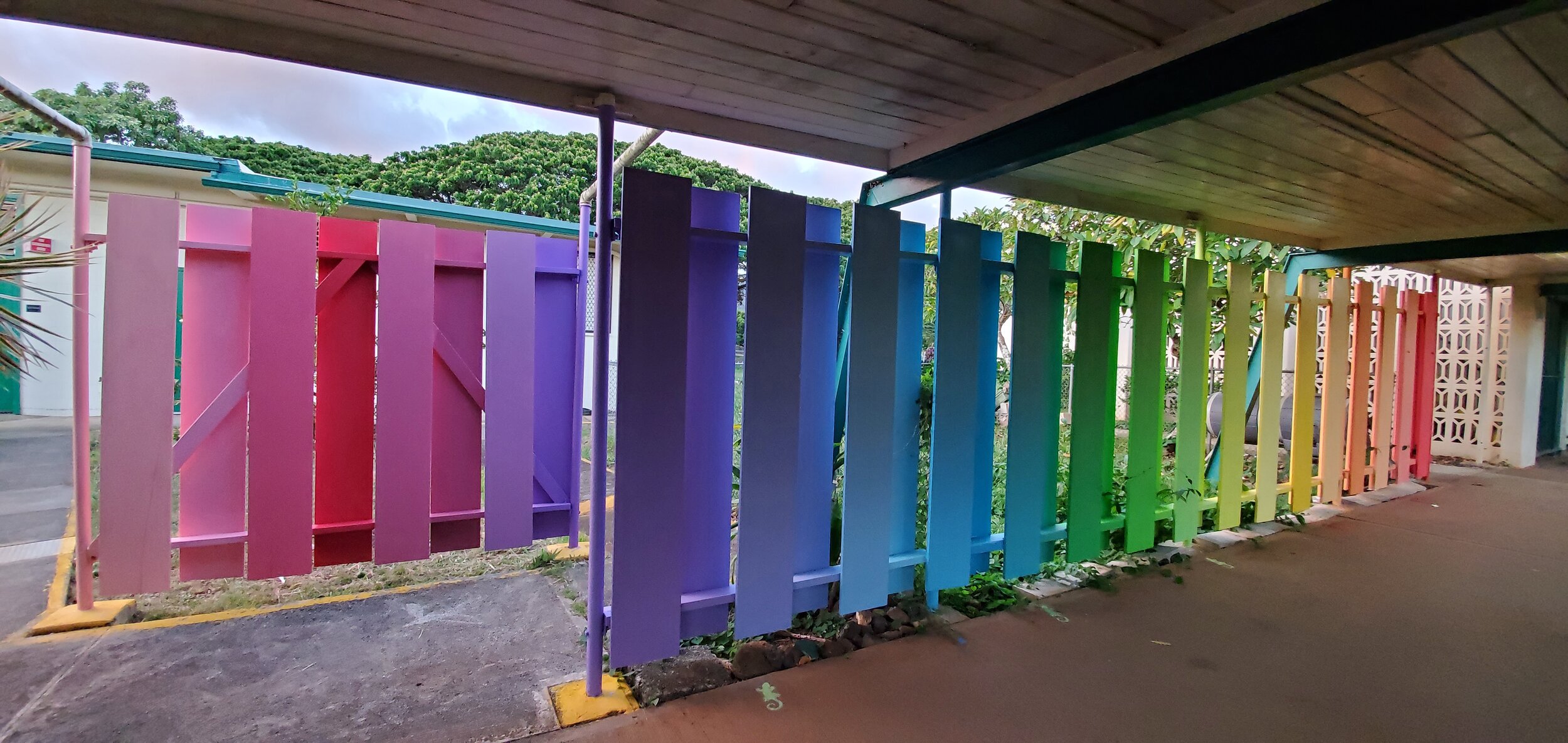 "Rainbow Fence" (full view)