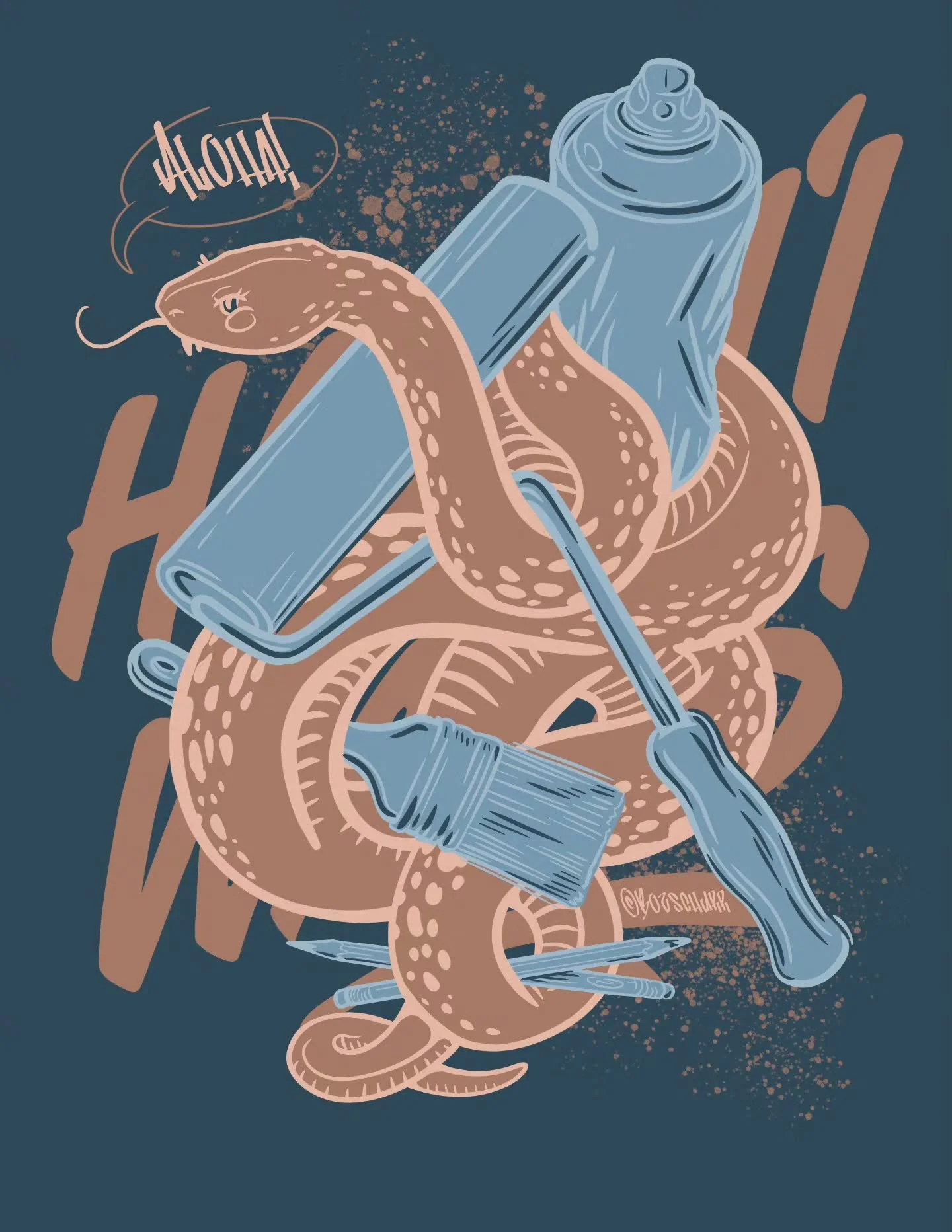 Hi friends! I'm getting myself back into art making (and hobbies! Check out @lovescolorsandshapes!) After the holidays and I'm feeling inspired to make new shirts! I've been wearing my "Boz Schurr Loves You" shirt as my unofficial muraling 