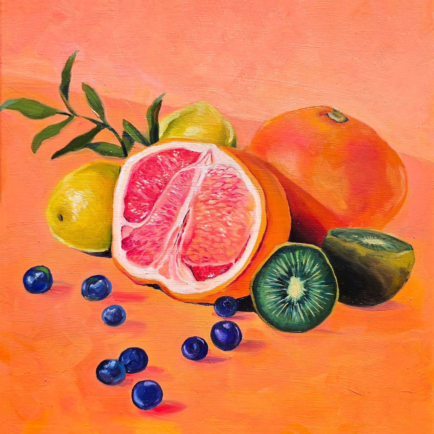 Good news everyone! The Ho'omaluhia Botanical Garden is back open! Still a bit of high water in places but you can see plants! And art! 

"L'orange" 12in X12in, Oil on Canvas, 2025 

Please come by @hoomaluhiabotanicalgarden to see the 66th