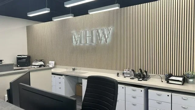 Dimensional Metal MHW Office Logo Letters
