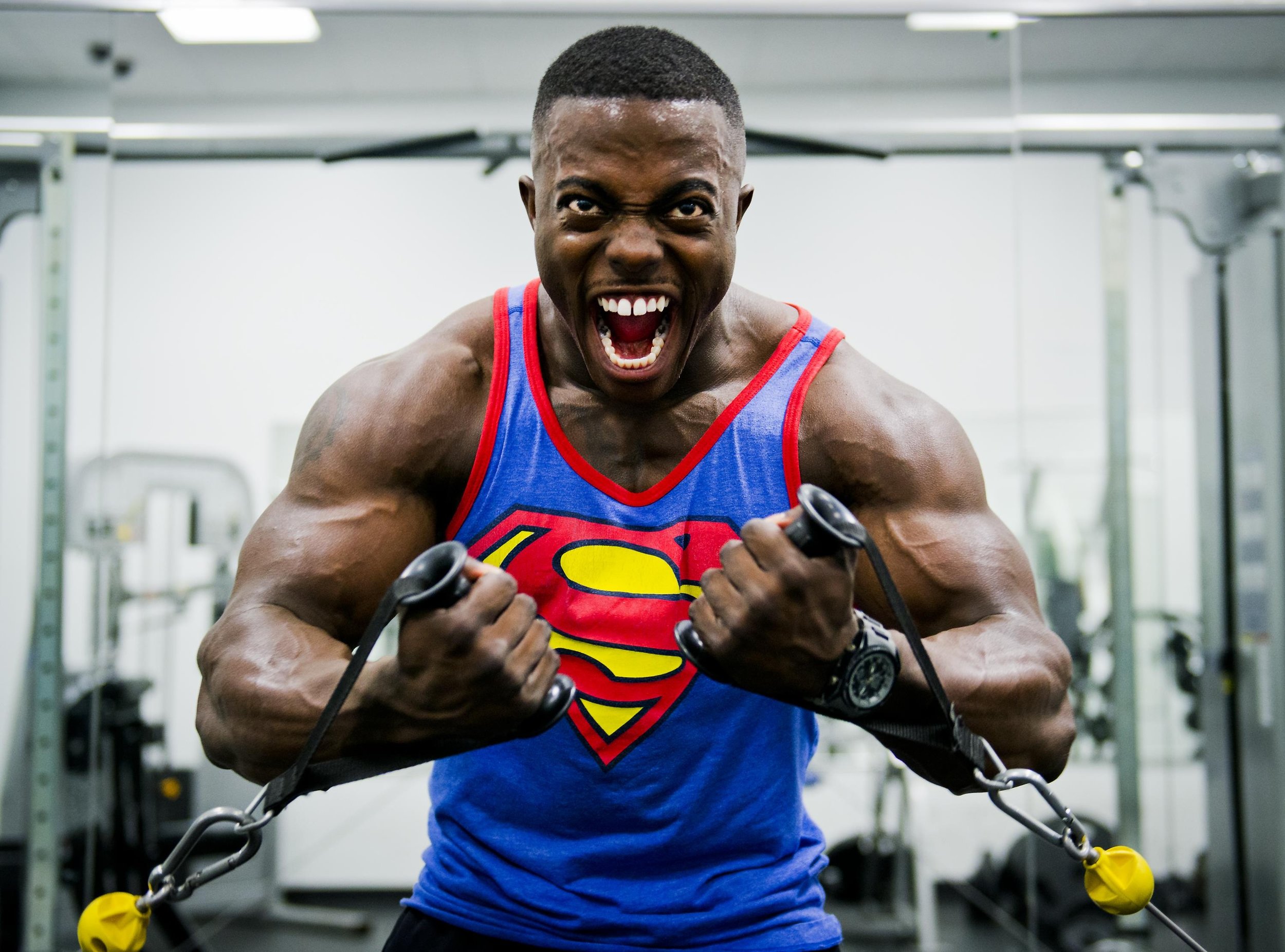 This guy doesn't have any issues getting to the gym consistently.