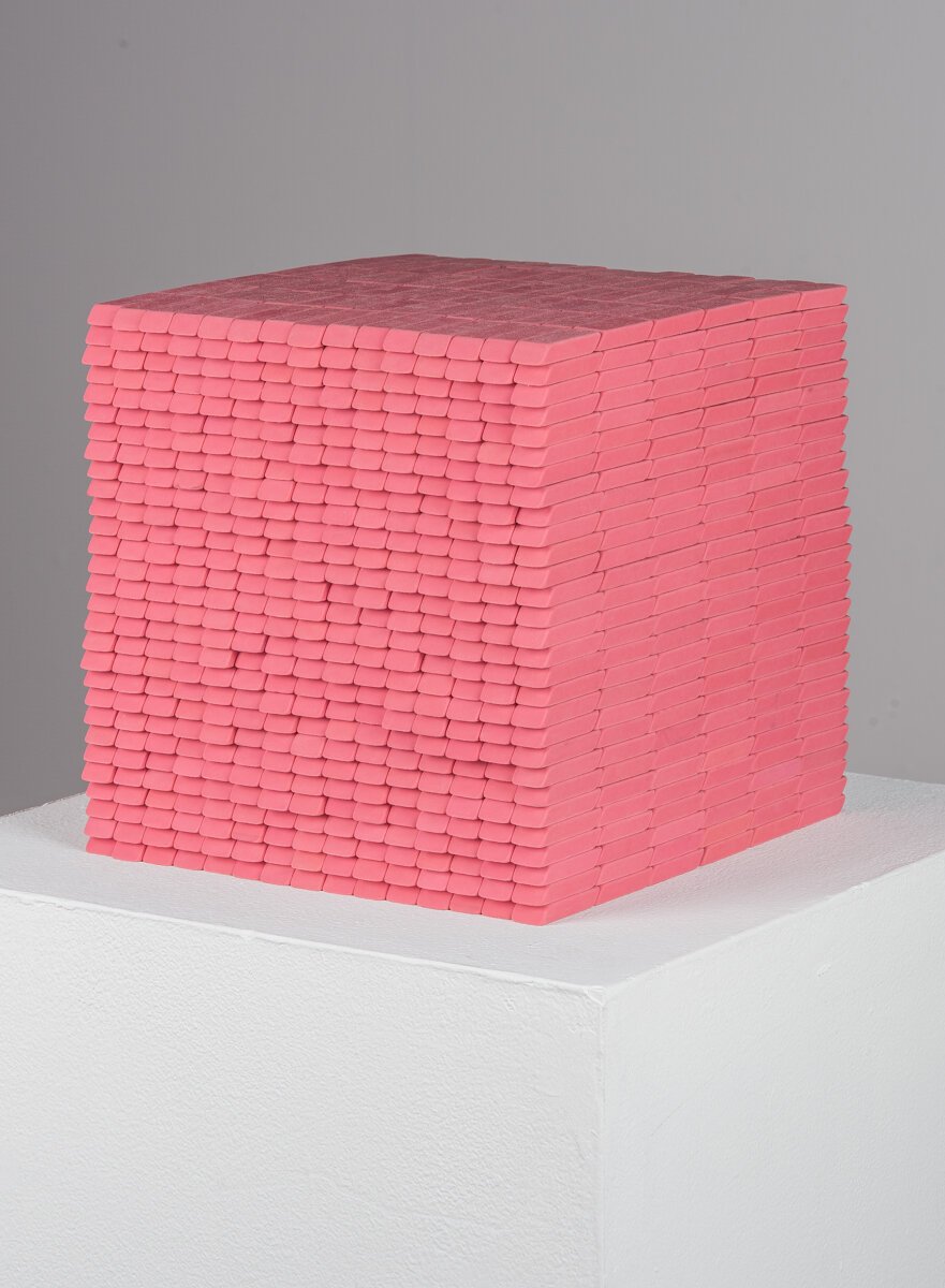 How Many Pink Pearl™ Erasers Would It Take to Create a Perfect Cube?