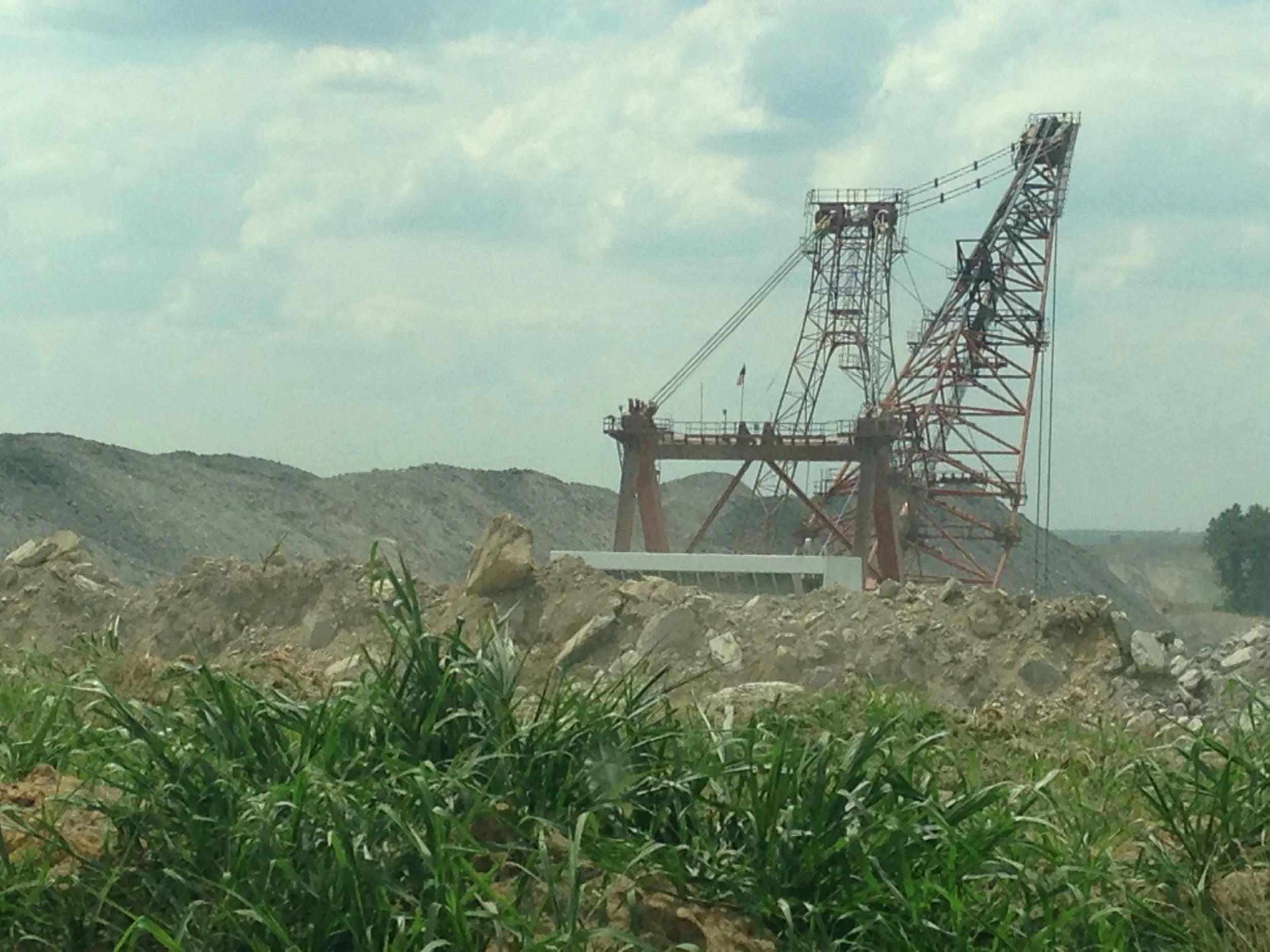 Photo of a surface mine in southern Indiana.