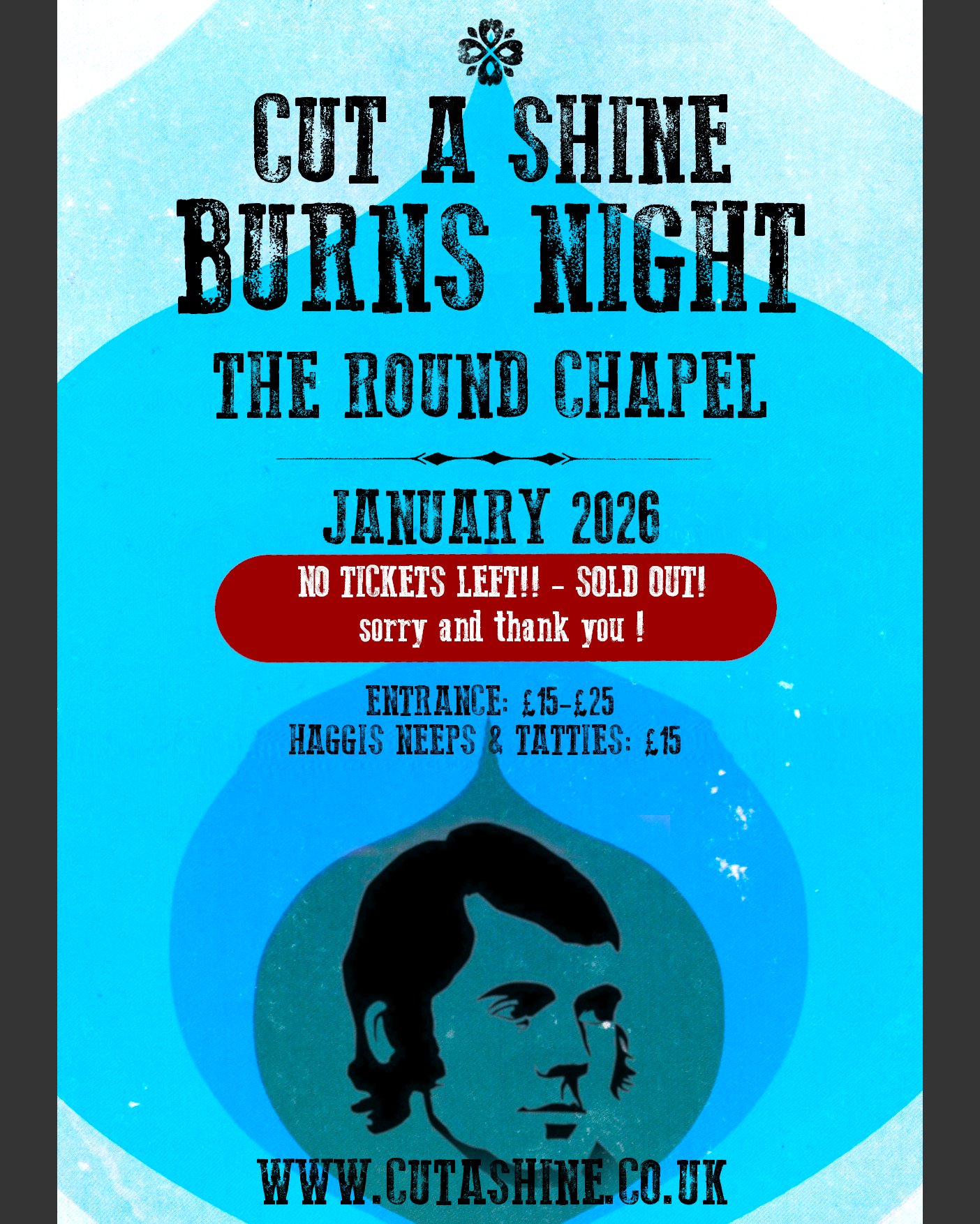 BURNS NIGHT SUNDAY - SOLD OUT!!!