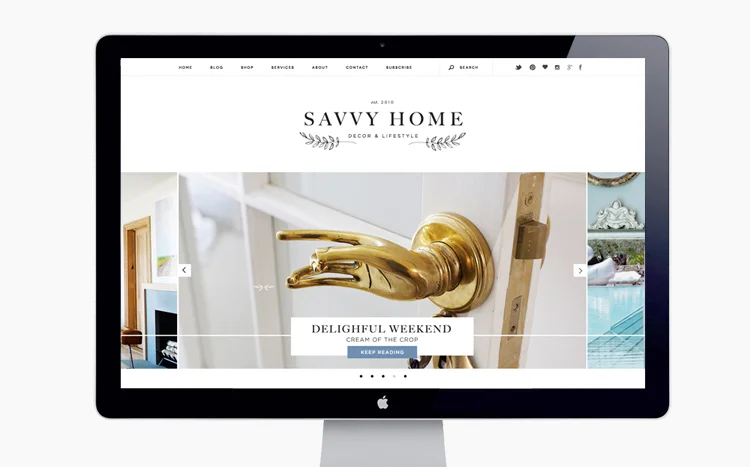 Veda House | Brand Development, Logo Design, Web & blog Design for Savvy Home