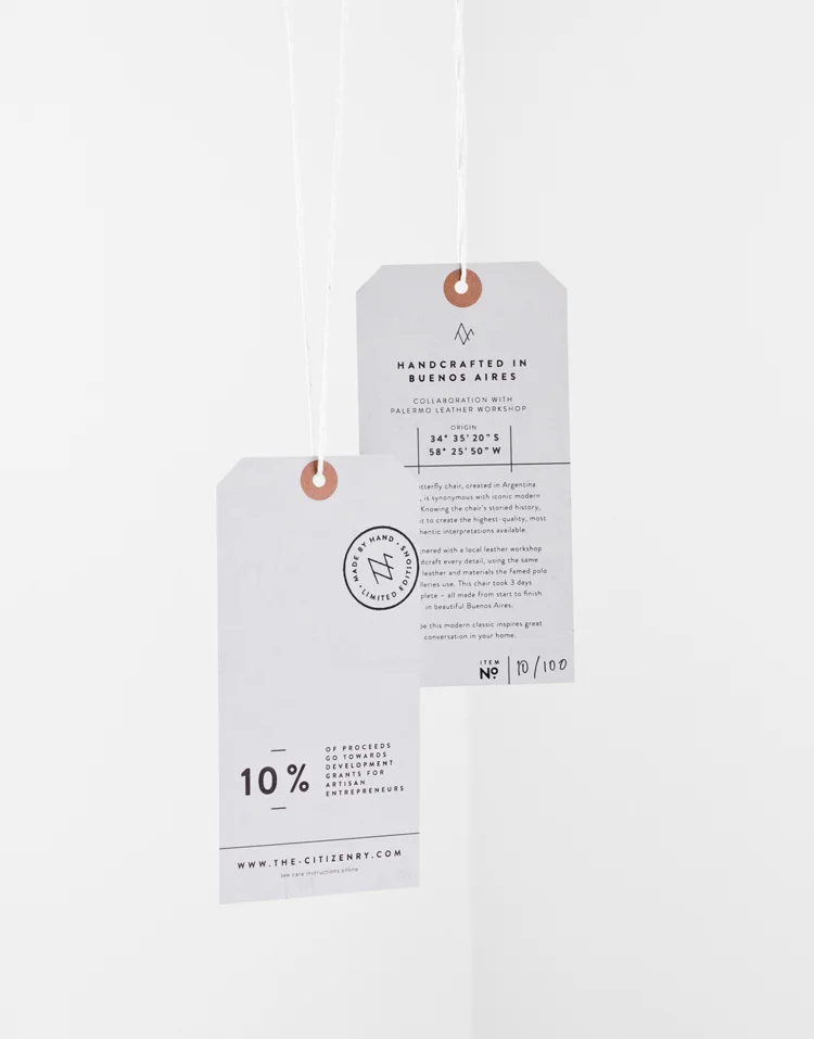 Veda House | Graphic Design, Product Hang Tags for The Citizenry