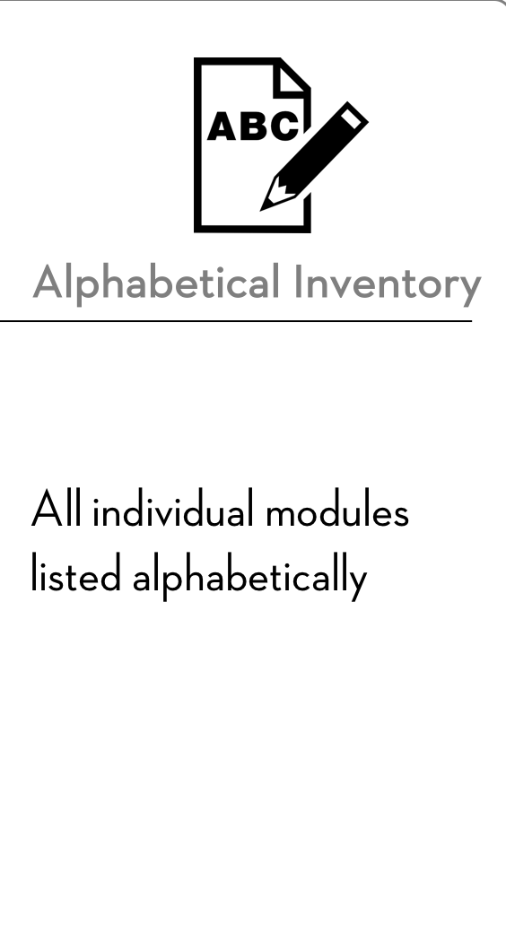 All Modules Alphabetically
