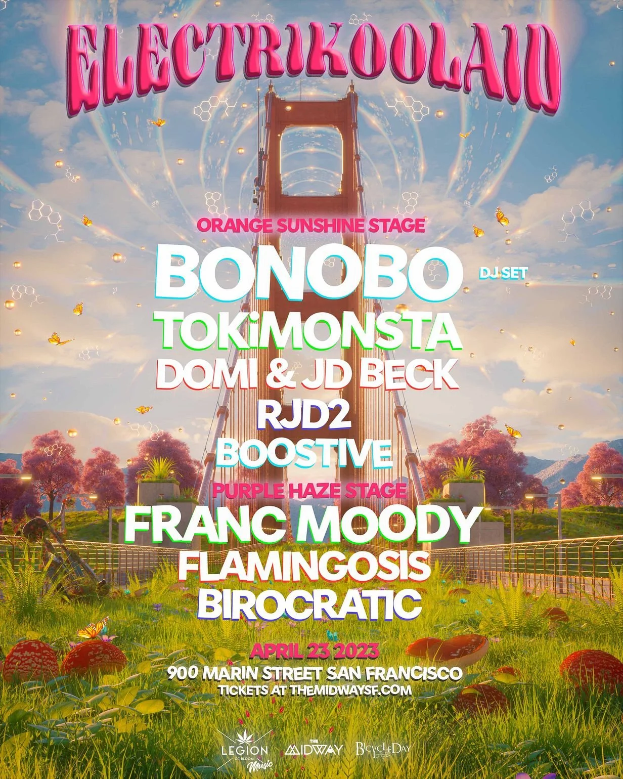 ElectriKoolaid: Bonobo, Franc Moody &amp; More -The Midway, San Francisco, CA | Sunday, April 23
