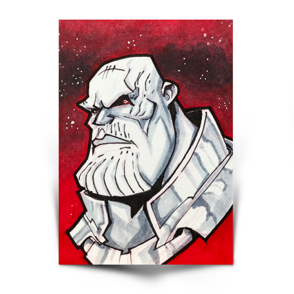 Sketchcard Haro #20 - Thanos Face — Harold George