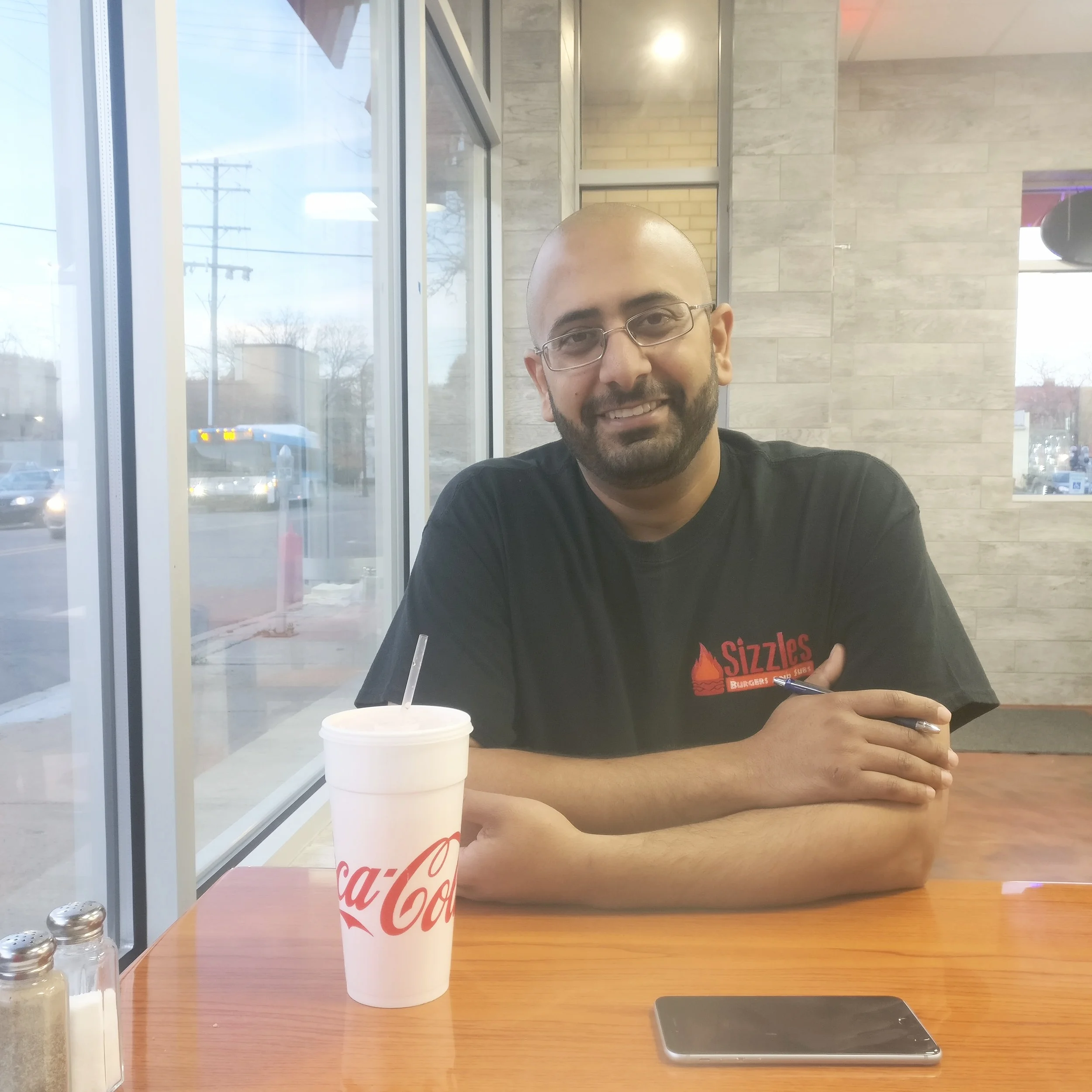 Moe Fayed, co-owner 'Sizzles: Burgers and Subs'. Moe's menu favorites: Curly fries with either house or Cajun seasoning and "I can’t deny a good Philly cheesesteak”