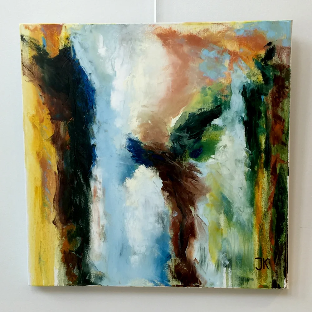Beyond the Lighthouse. Oil on Canvas, 24" x 24"