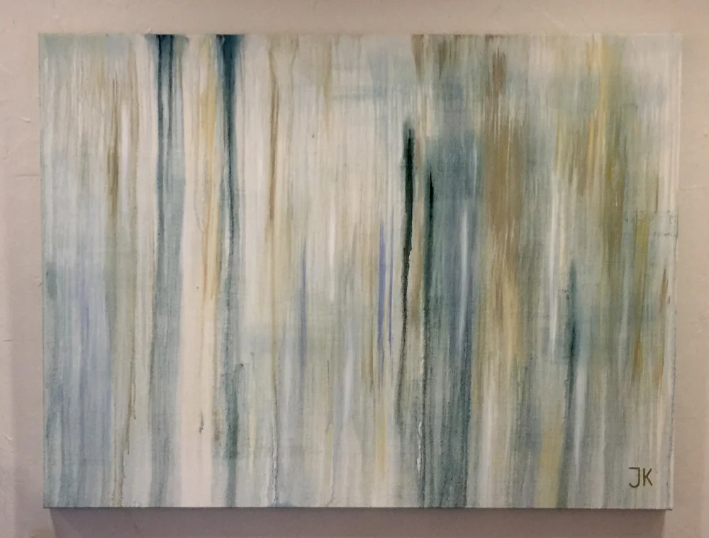 Into the Mists: Across the Fens. Oil on Canvas, 30" x 40"