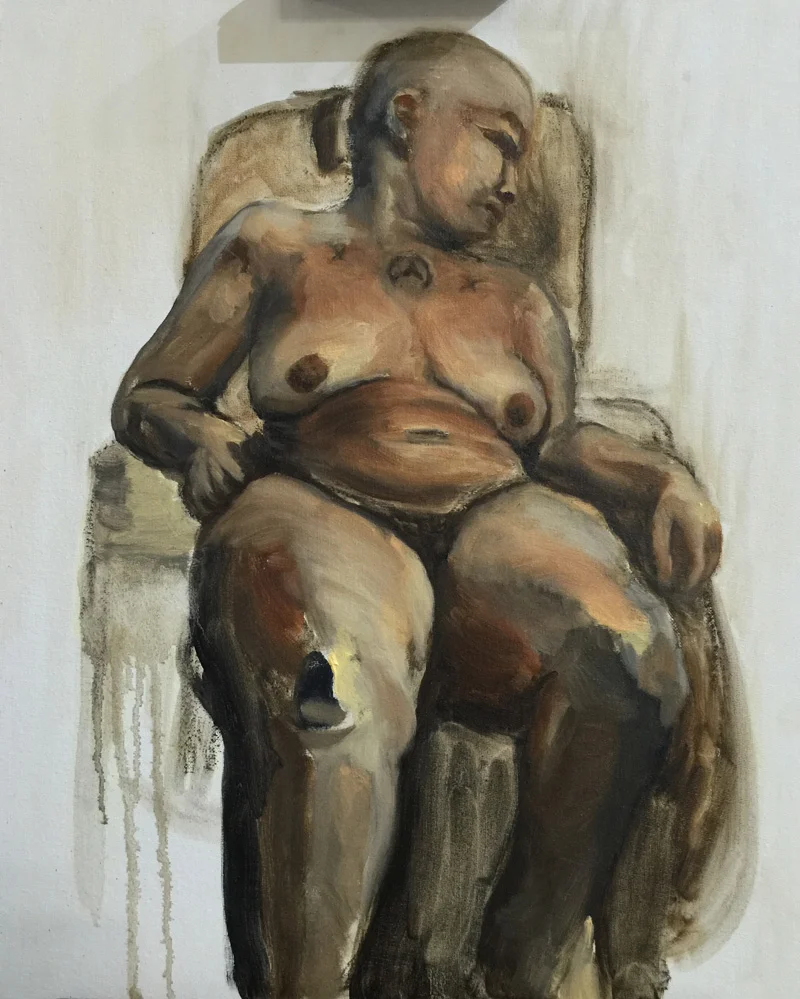 Colette Seated, 16" x 20"