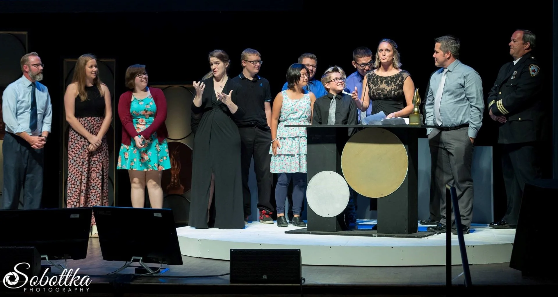 Aimee accepting the “Delegation of the Year” Award on behalf of Albertville for Special Olympics Minnesota.
