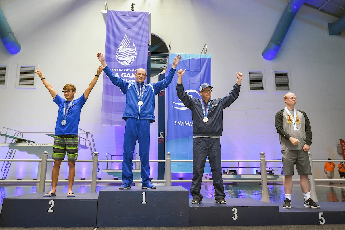 2018 USA Special Olympics Games: Swimming at the King County Aquatic Center in Federal Way, Washington.
Photo: Alika Jenner