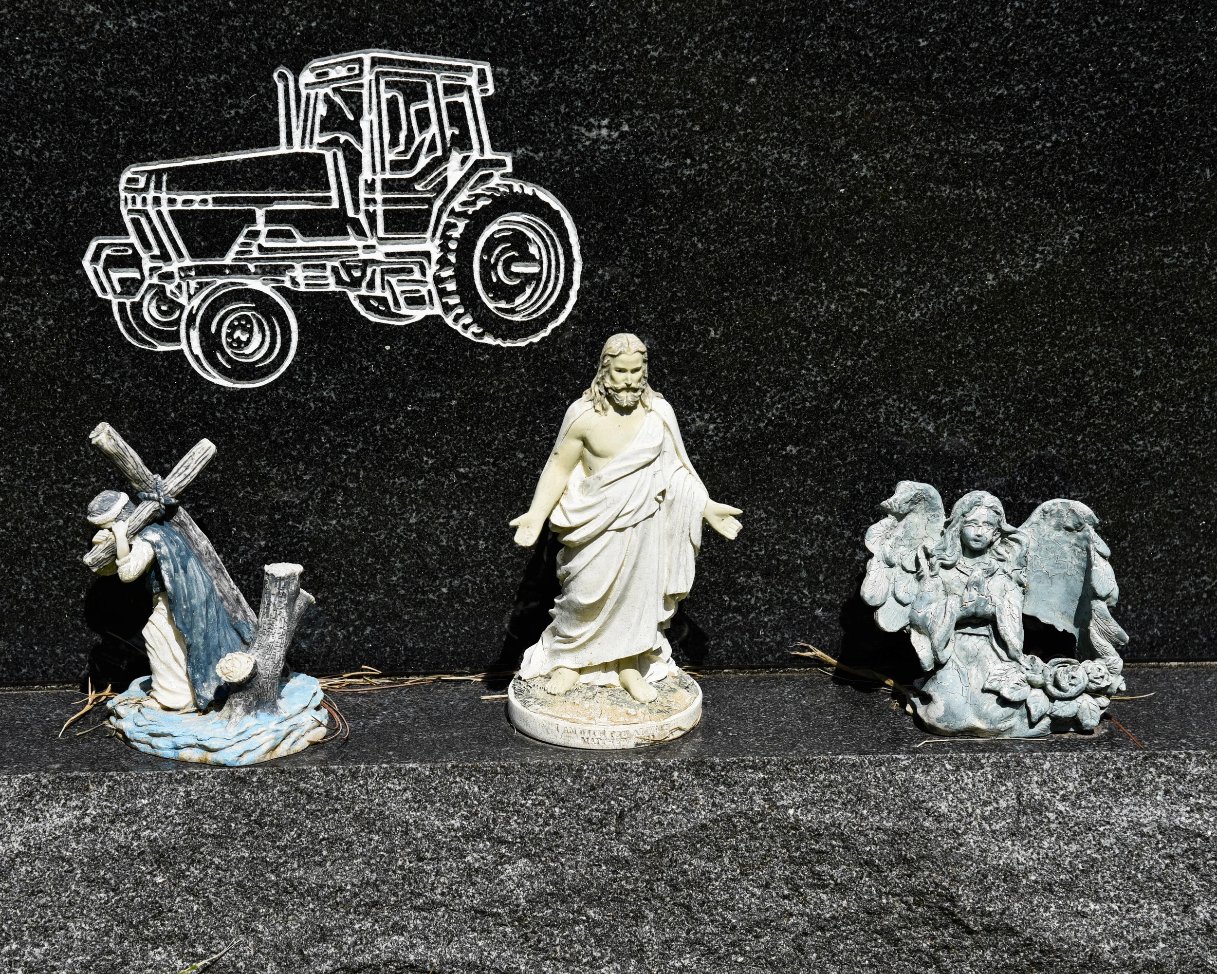 Tractor Jesus, Roan Mountain, TN. 2016. Digital Image.