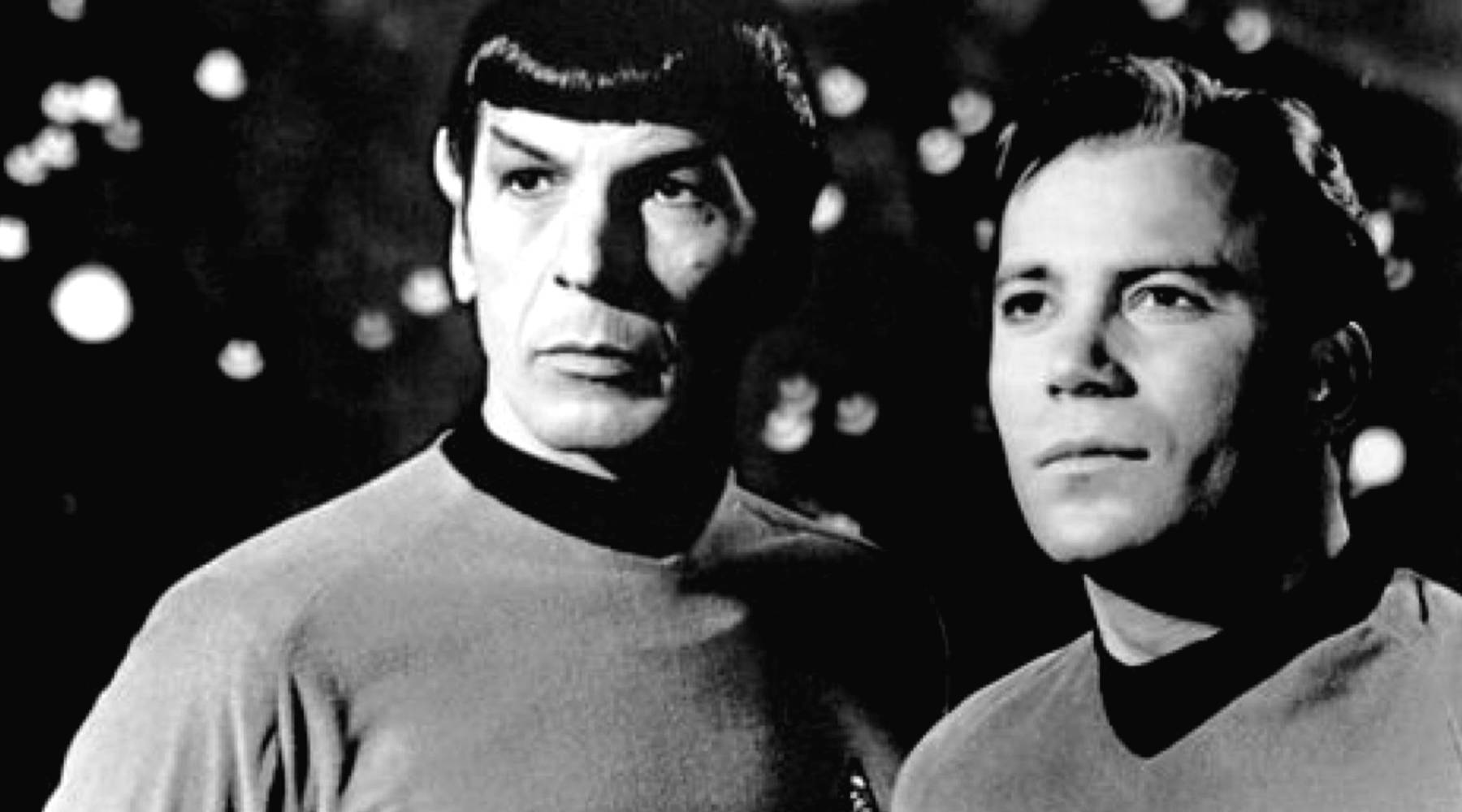 Leonard Nimoy and William Shatner as Mr. Spock and Capt. Kirk from "Star Trek." - Wikimedia Commons