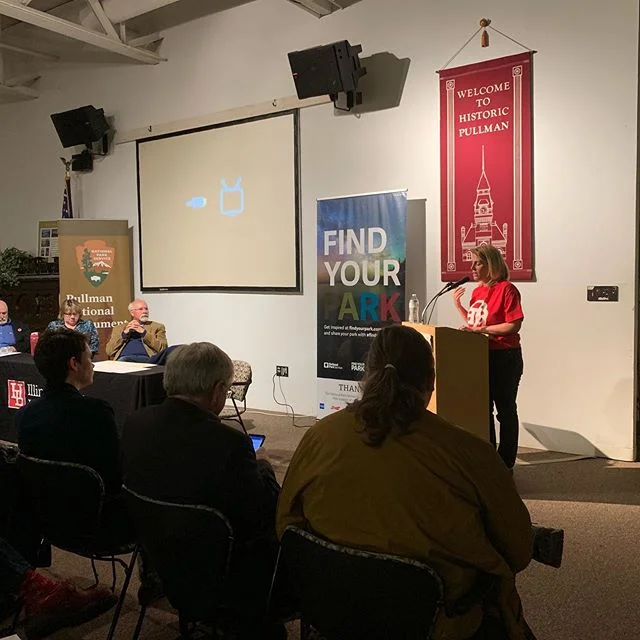 What a great way to celebrate the 125th anniversary of the Pullman Strike. @eugenevdebsmuseum @historicpullman @flyingwithsara @allisonduerk @mother_jones_lives_