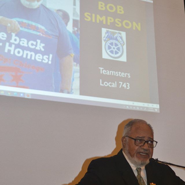 Bob Simpson inducted by @krich4ever @teamsters @cbtu @teamstersnatlblackcaucus