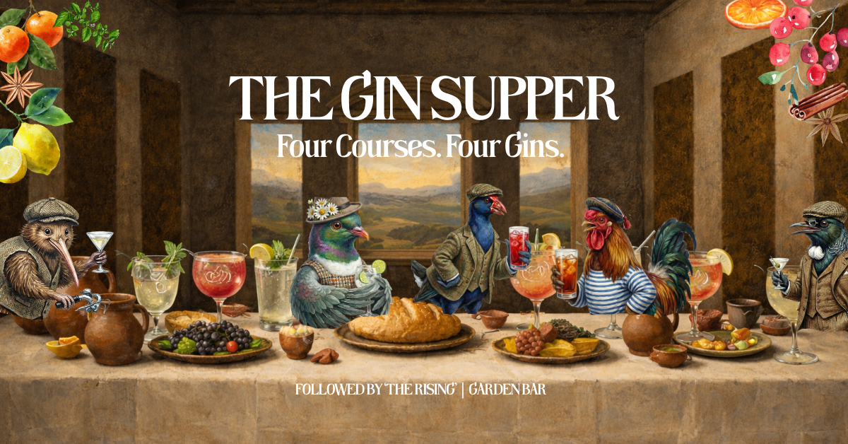 The Gin Supper - Food Courses. Four Gins.