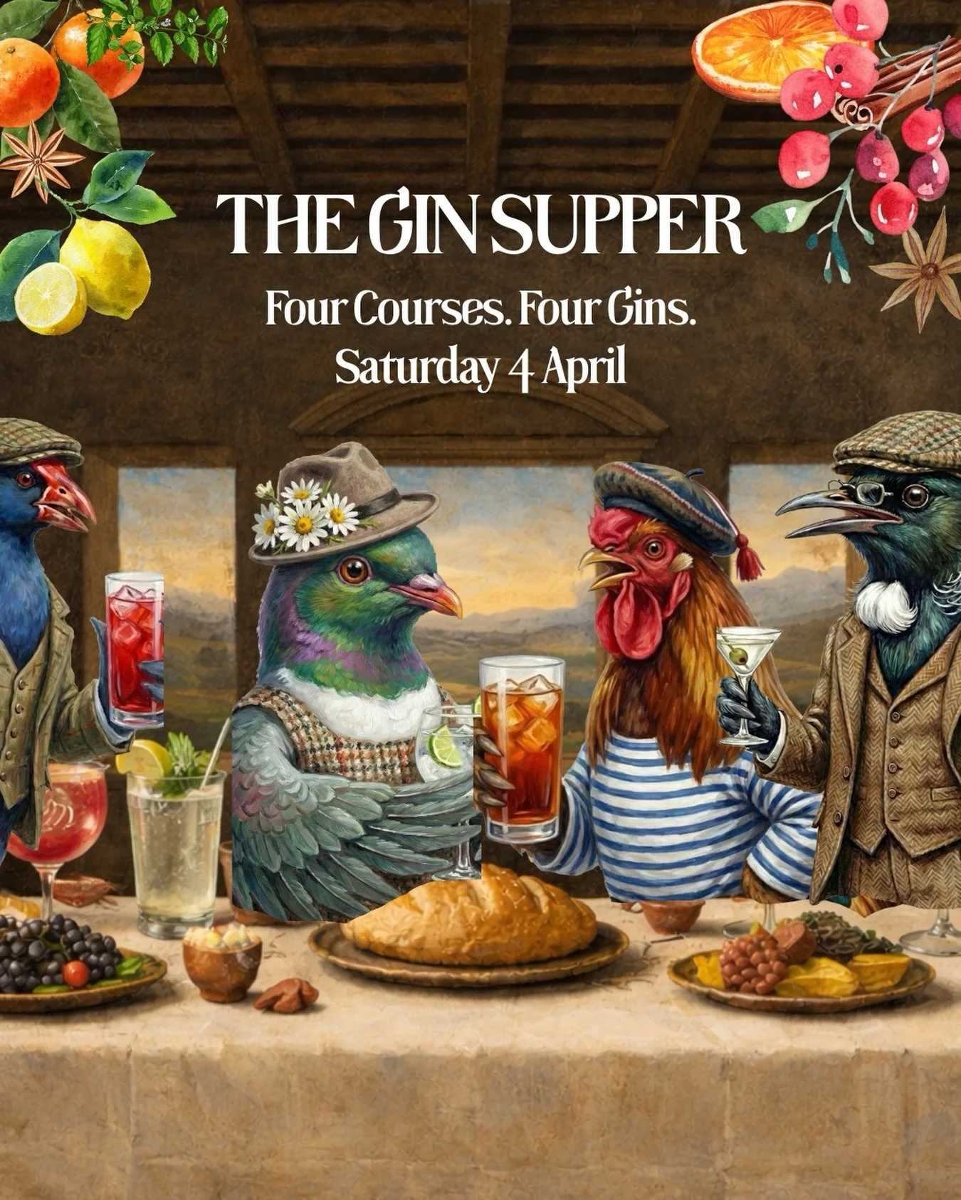 Four gins. Four courses. One unforgettable lunch.

As part of the Greytown International Cocktail Festival, join us this Easter Saturday for a lunch experience like no other in our award-winning The Captain&rsquo;s Dining Room.

Four Greytown Distill