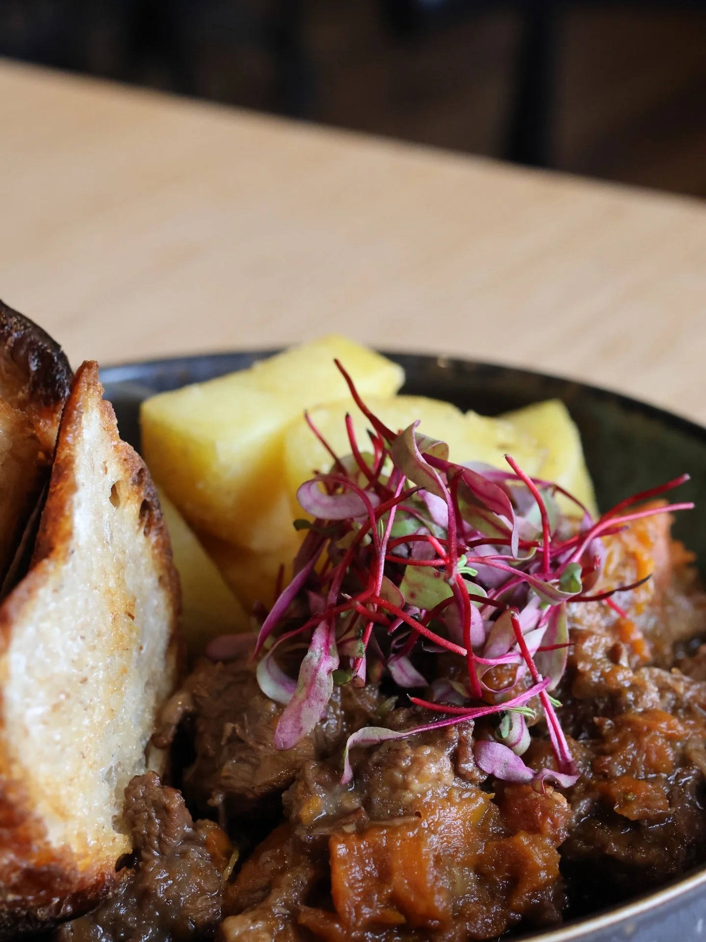 🔥 Wild. Warm. Wairarapa.

Introducing the &lsquo;Wairarapa Backcountry Braise&rsquo; as part of the  @monteiths Wild Food Challenge 2026!

Wild nanny goat shoulder, slow-braised until falling apart.
Parsnip, carrot, and confit potatoes with native h