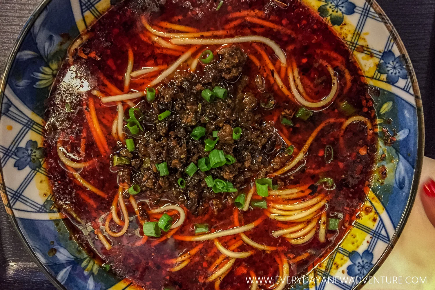 Original Dan Dan Noodle Soup order - ouch!