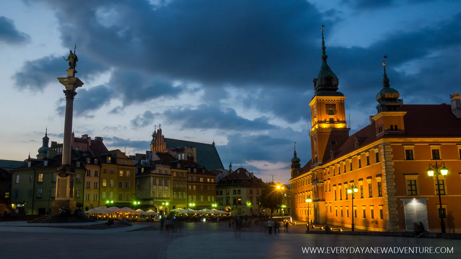 Old Town, the King's statue, and Palace