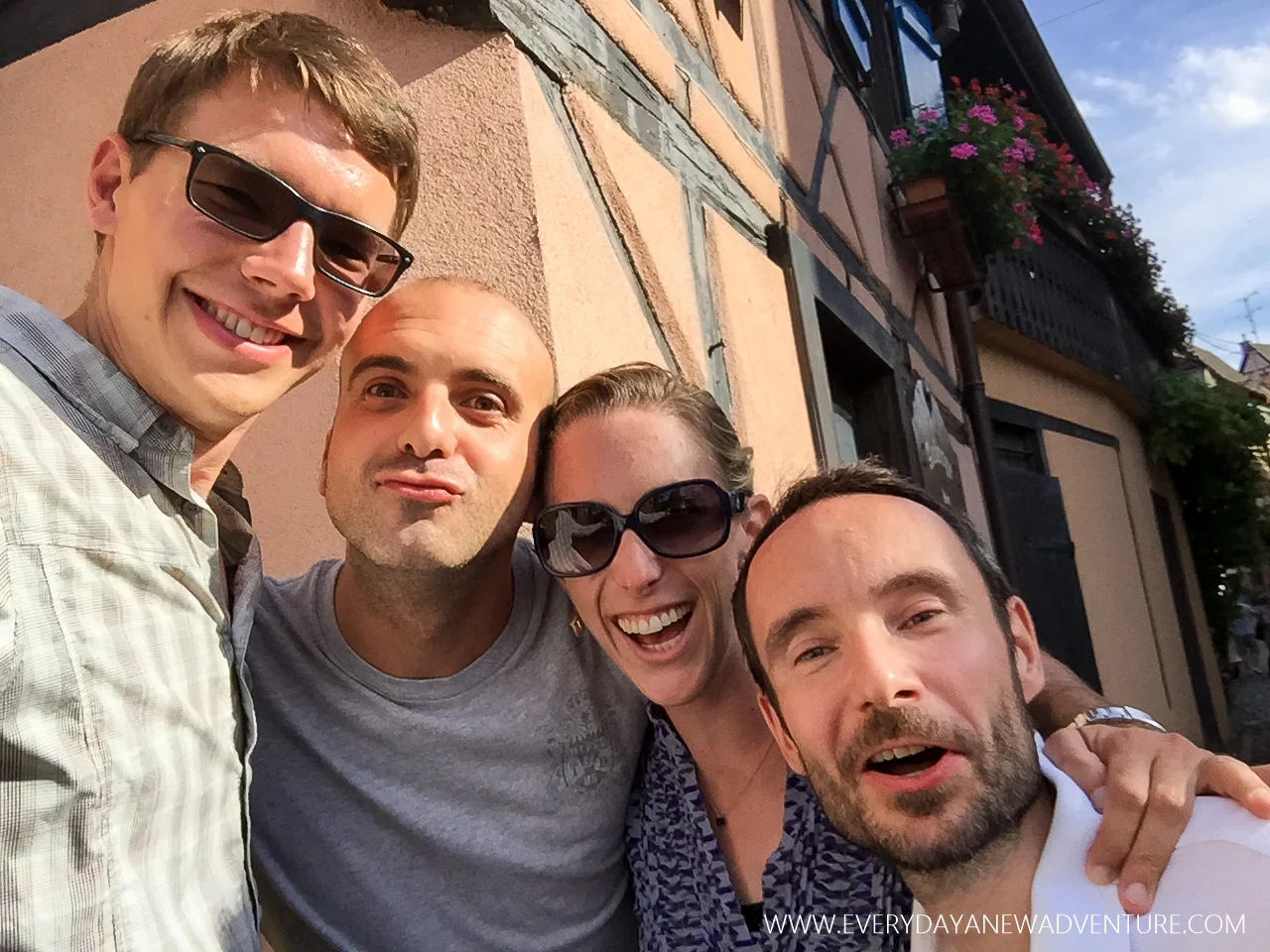 Jake, Umberto, me, and Alex