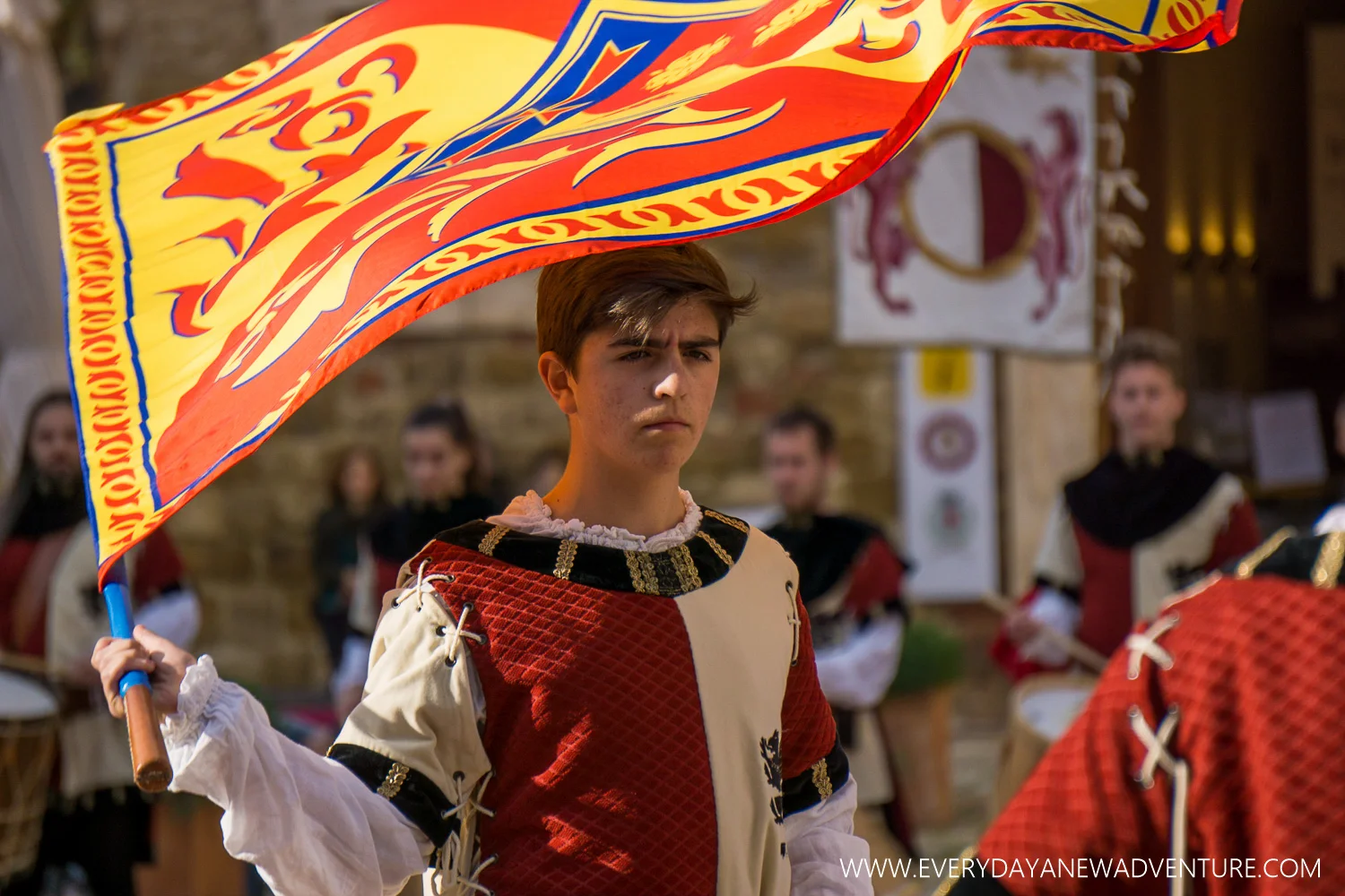 Flag Ceremony in Montepulciano