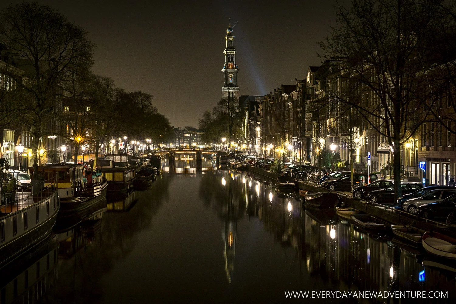 This city is so pretty at night!