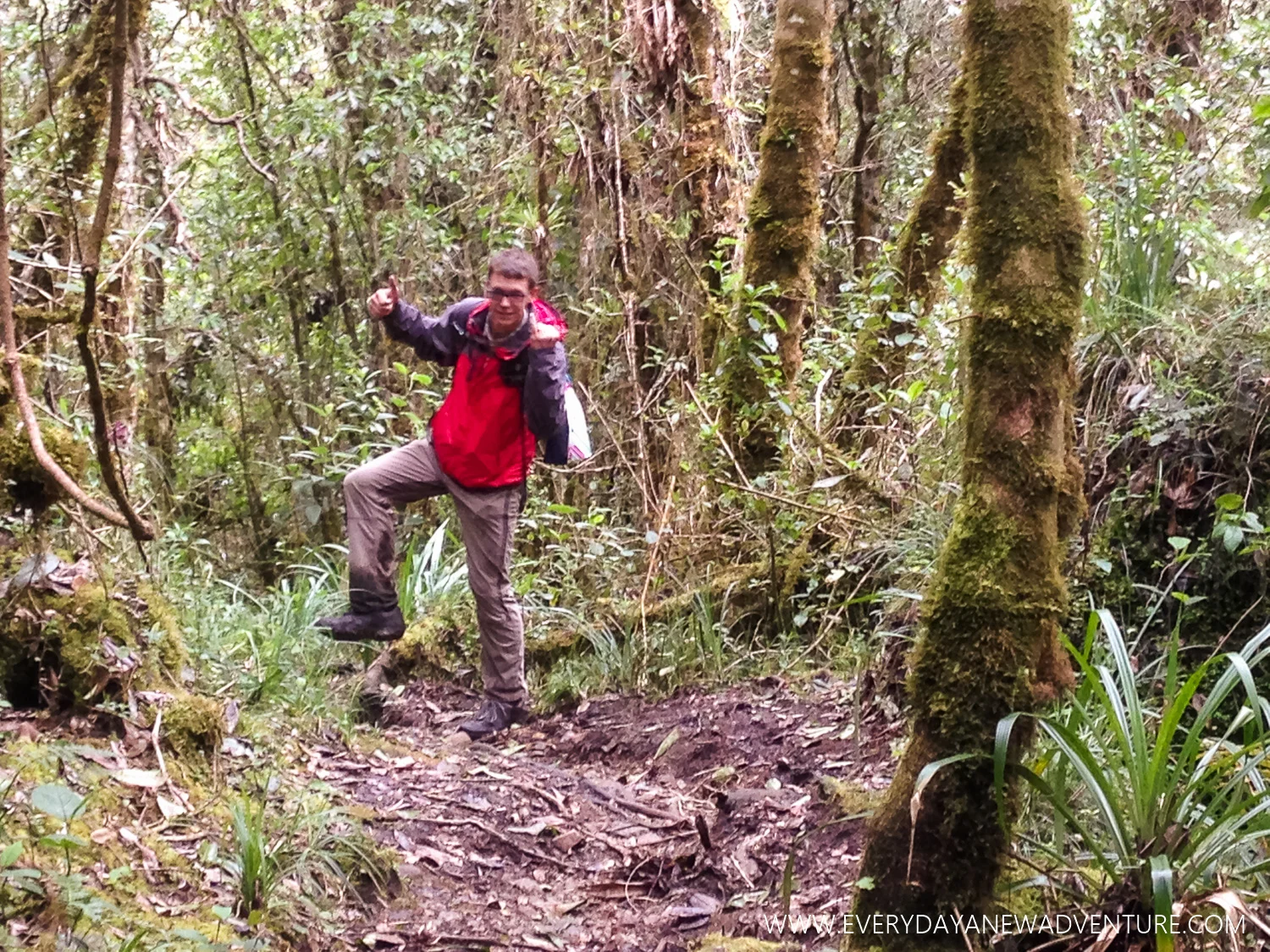 The mud was THICK on the trail!