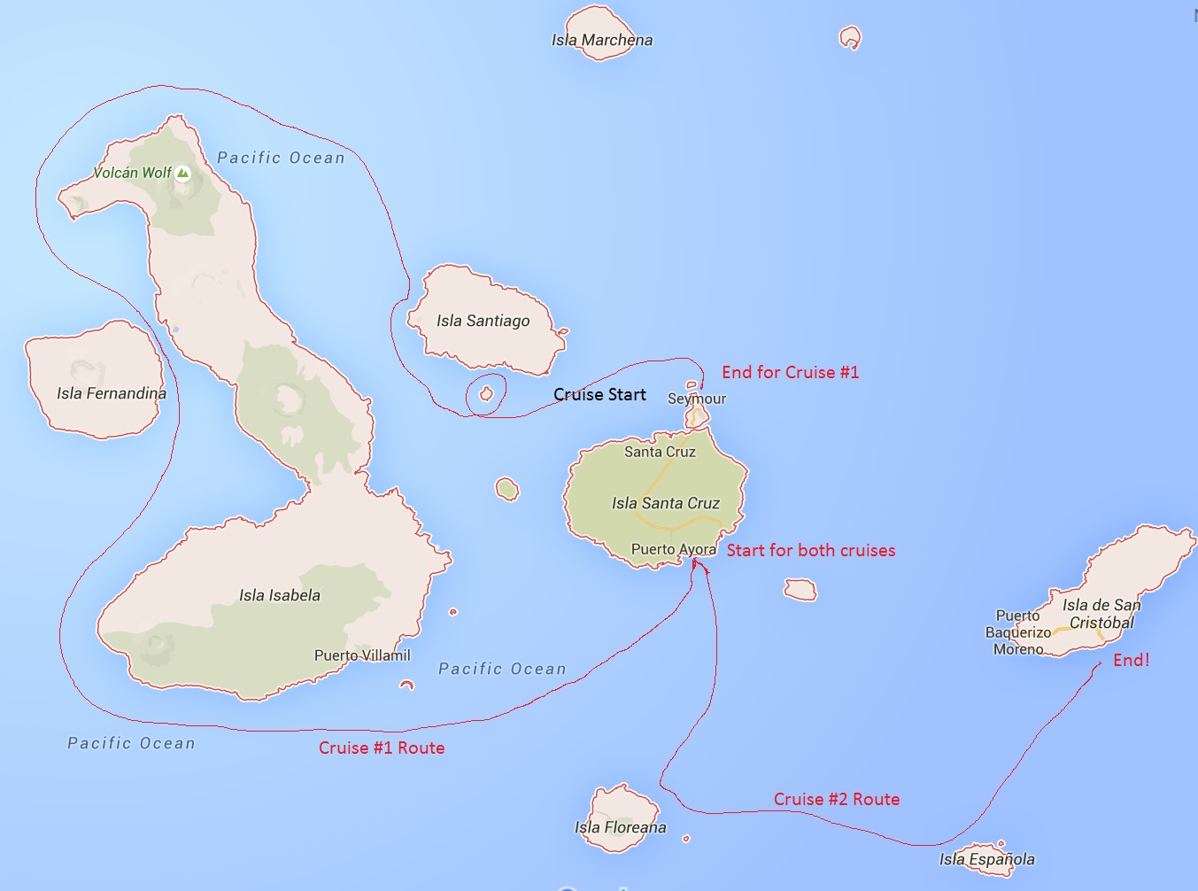 Our routes.