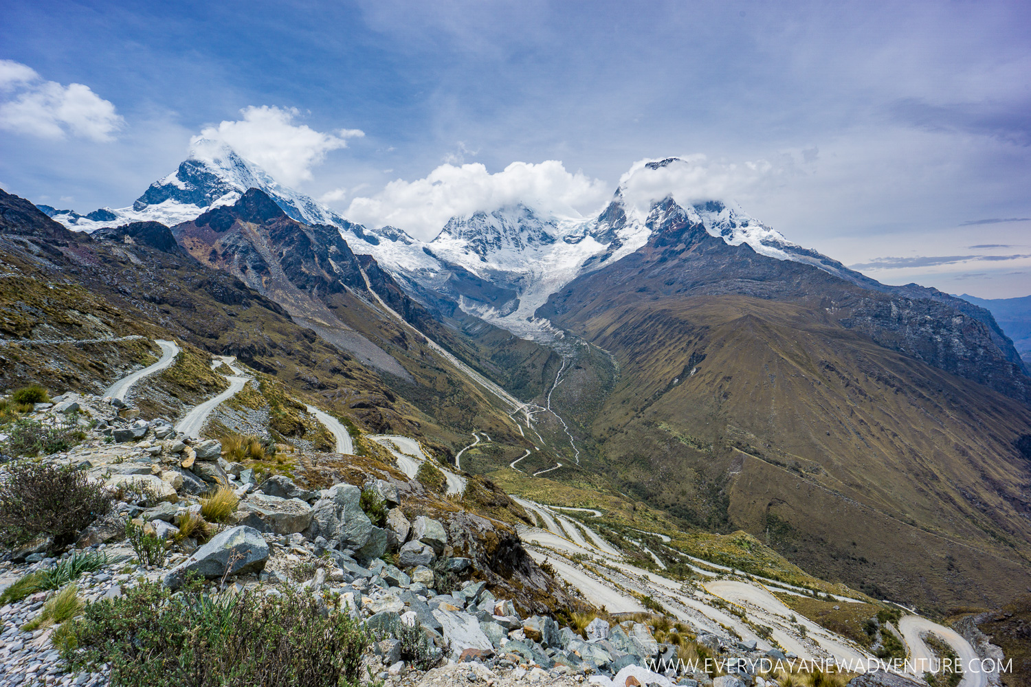The wild road we took on our drive to the Santa Cruz Trek starting point.