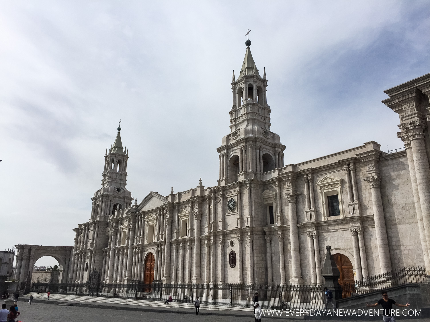 The white church of Arequipa.