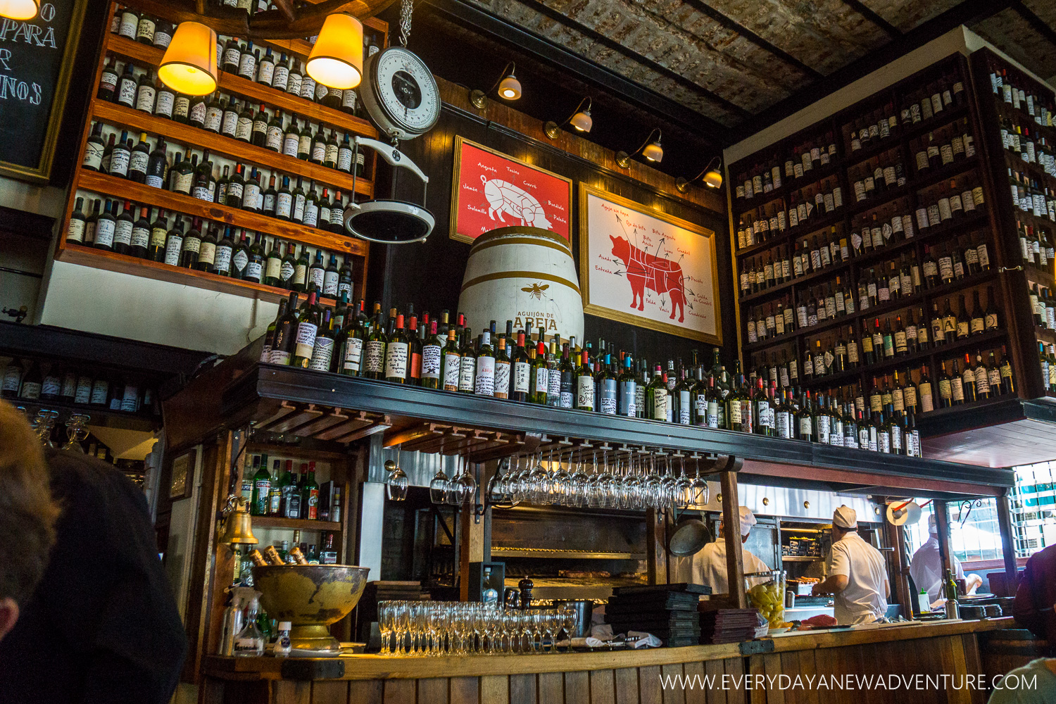 Inside Don Julio's in Palermo Soho.