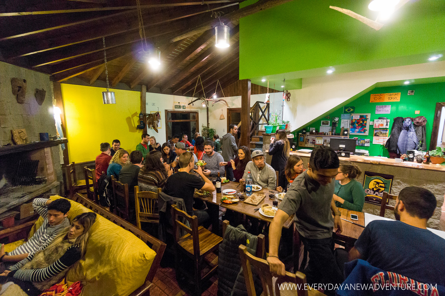 Christmas Eve dinner at Hostel I Keu Ken.