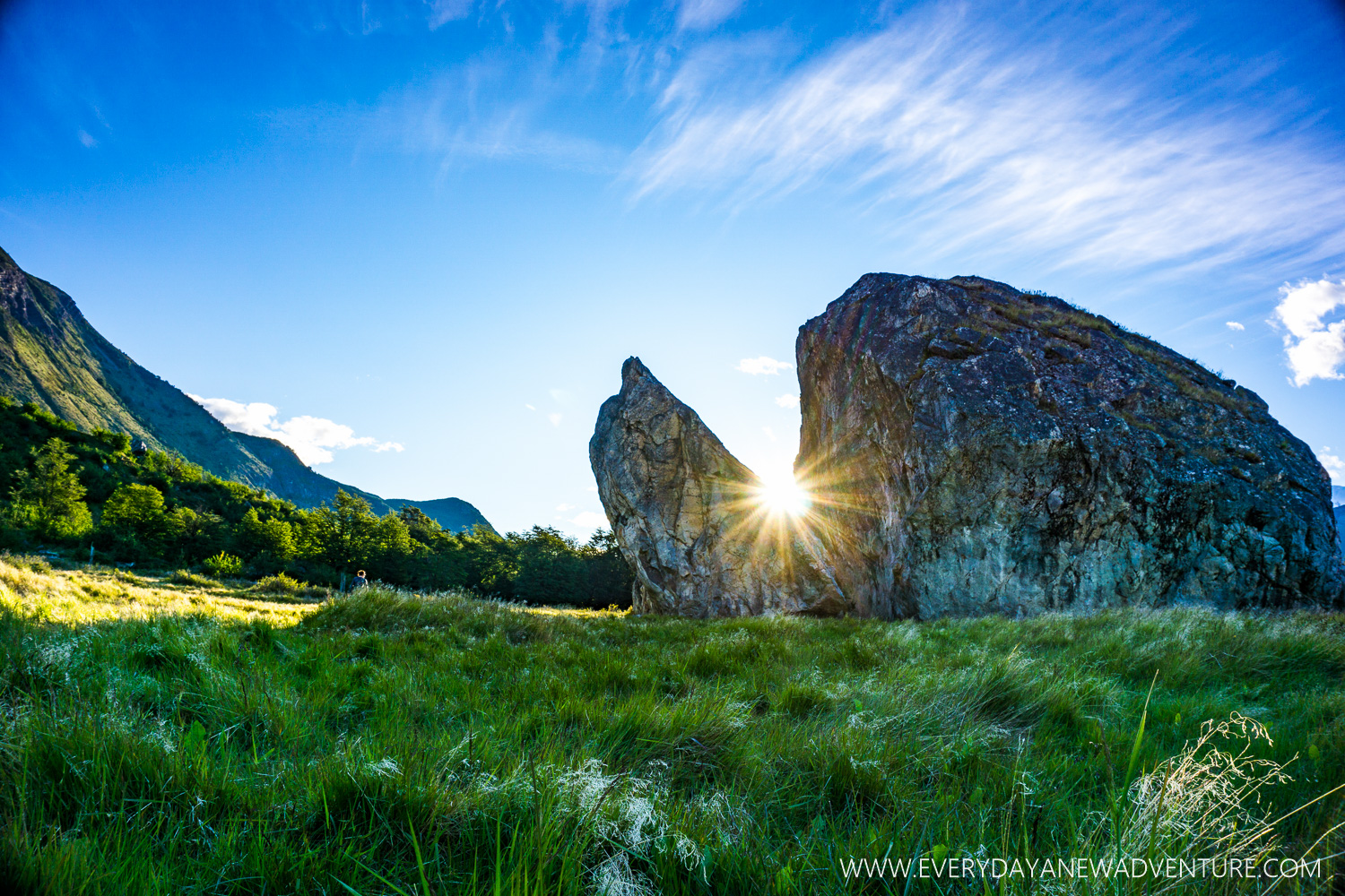 The Big Rock and the last sunset of 2015.