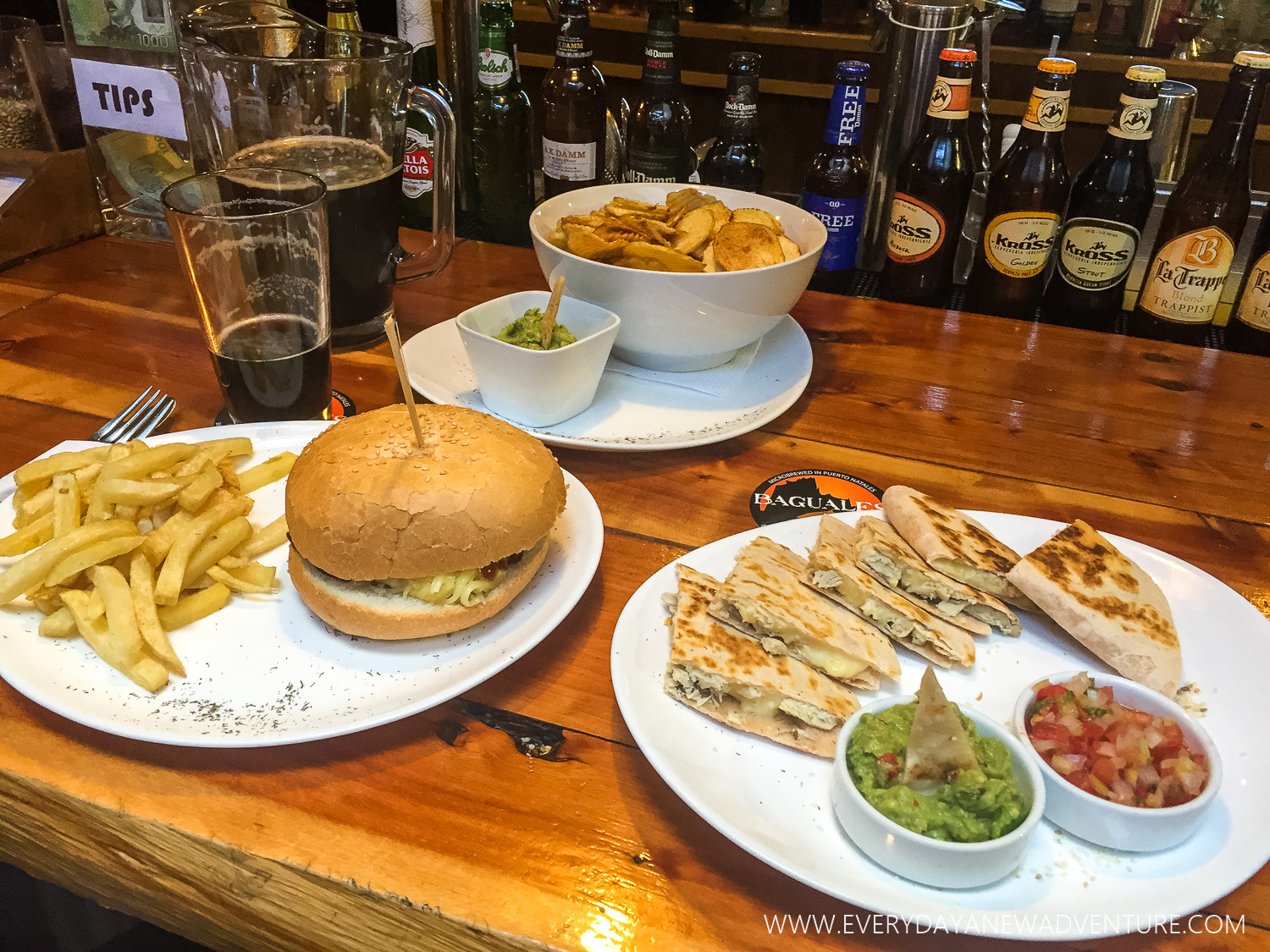 Delicious celebratory dinner at Baguales. We did it!