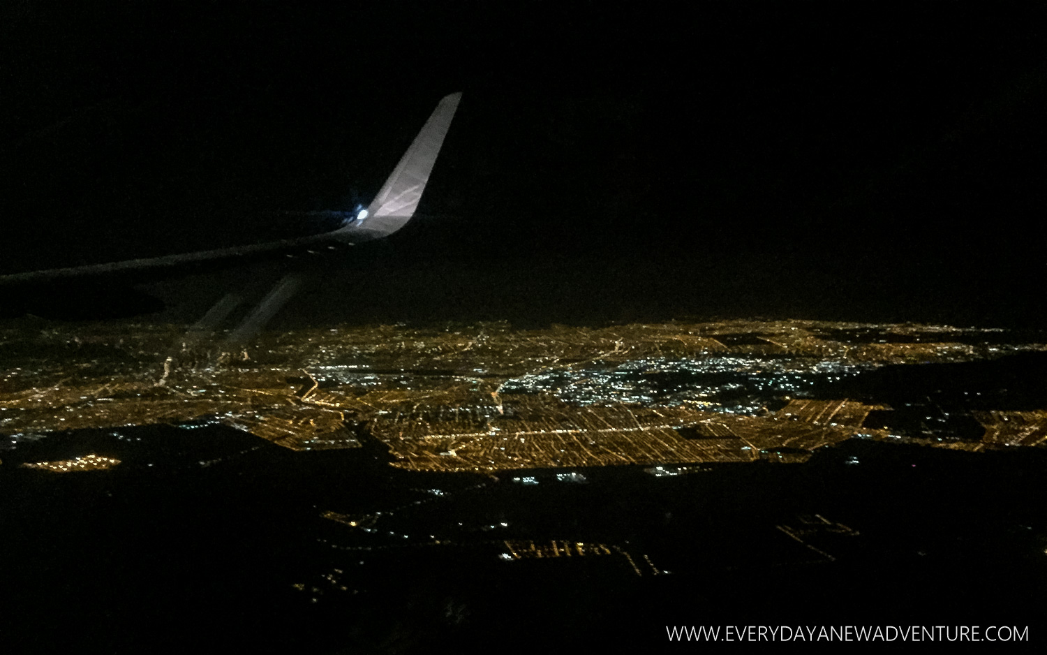 Our descent into Santiago at 4am.