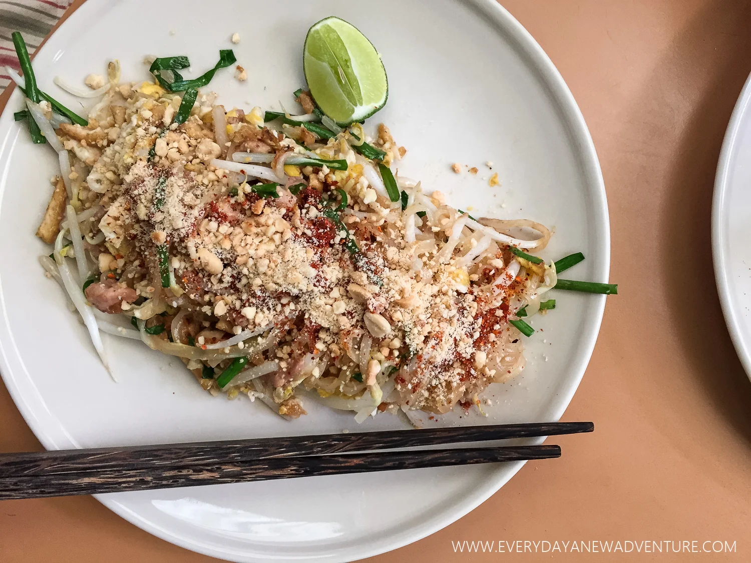 Pad Thai that we made ourselves in A Lot of Thai Cooking Class, Chiang Mai, Thailand