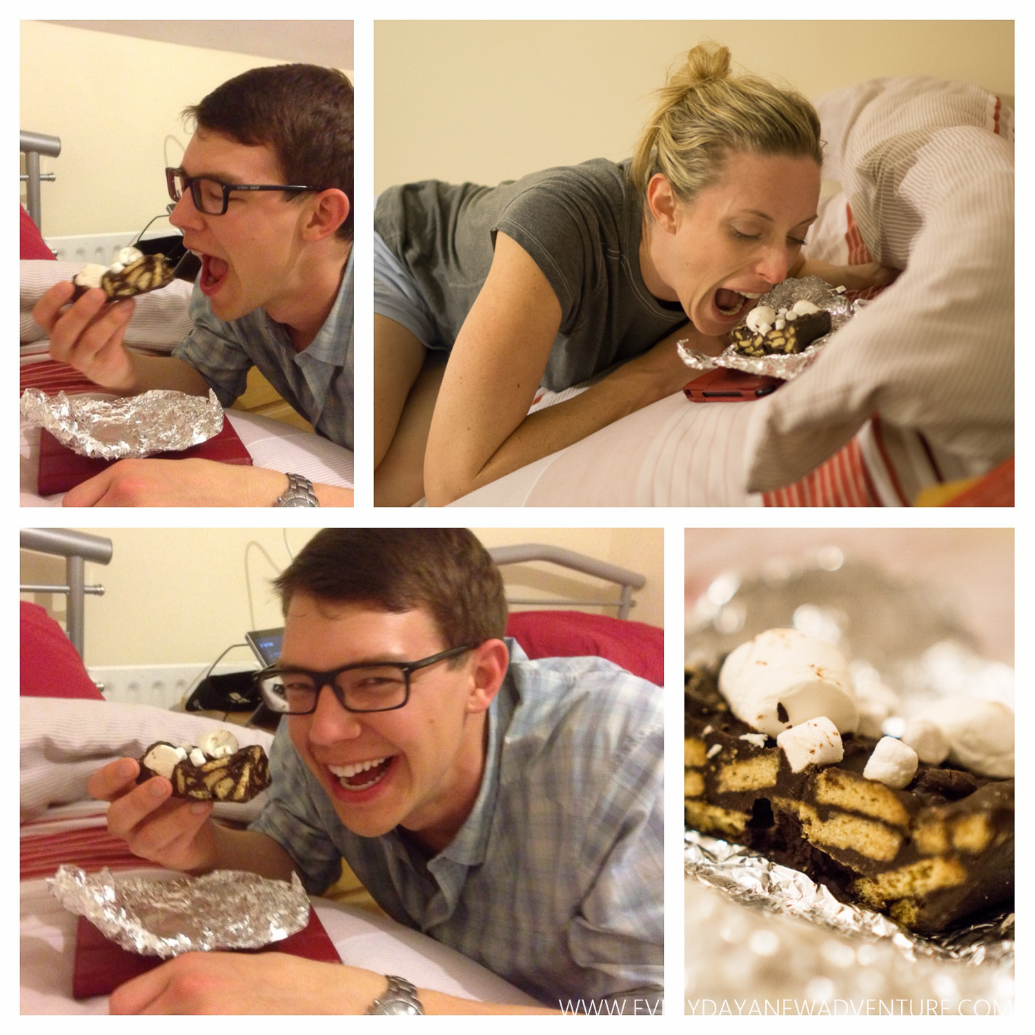 Thoroughly enjoying our Rocky Road bar from Java John's in Galway!