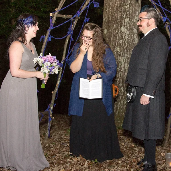 Officiating for friends is still my favorite part of the job. Here I am with Bri & John in Red Top Mountain State Park, Georgia. 