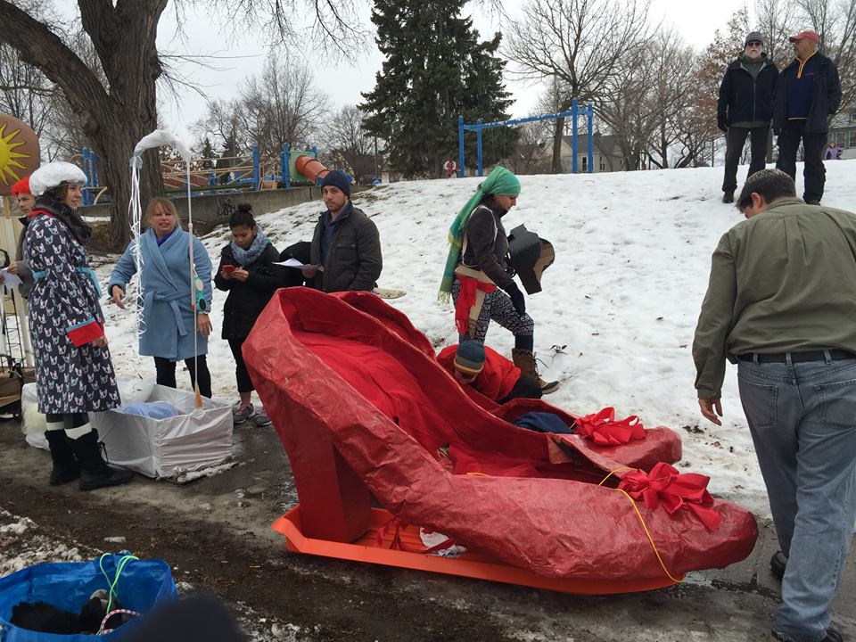 Competitors lining up for their chance to strut their stuff on the slope!