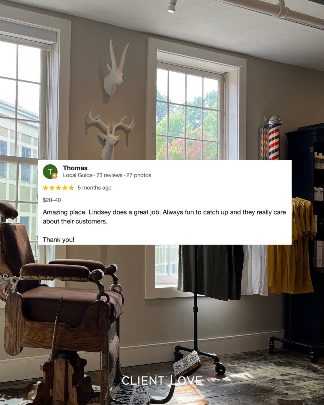 Thank you for the great review, Thomas!! And well done, @hairby.linsey 👏 

#mnhairsalon #mnhairstylist #mnhair #discoverstillwater #mnsalons