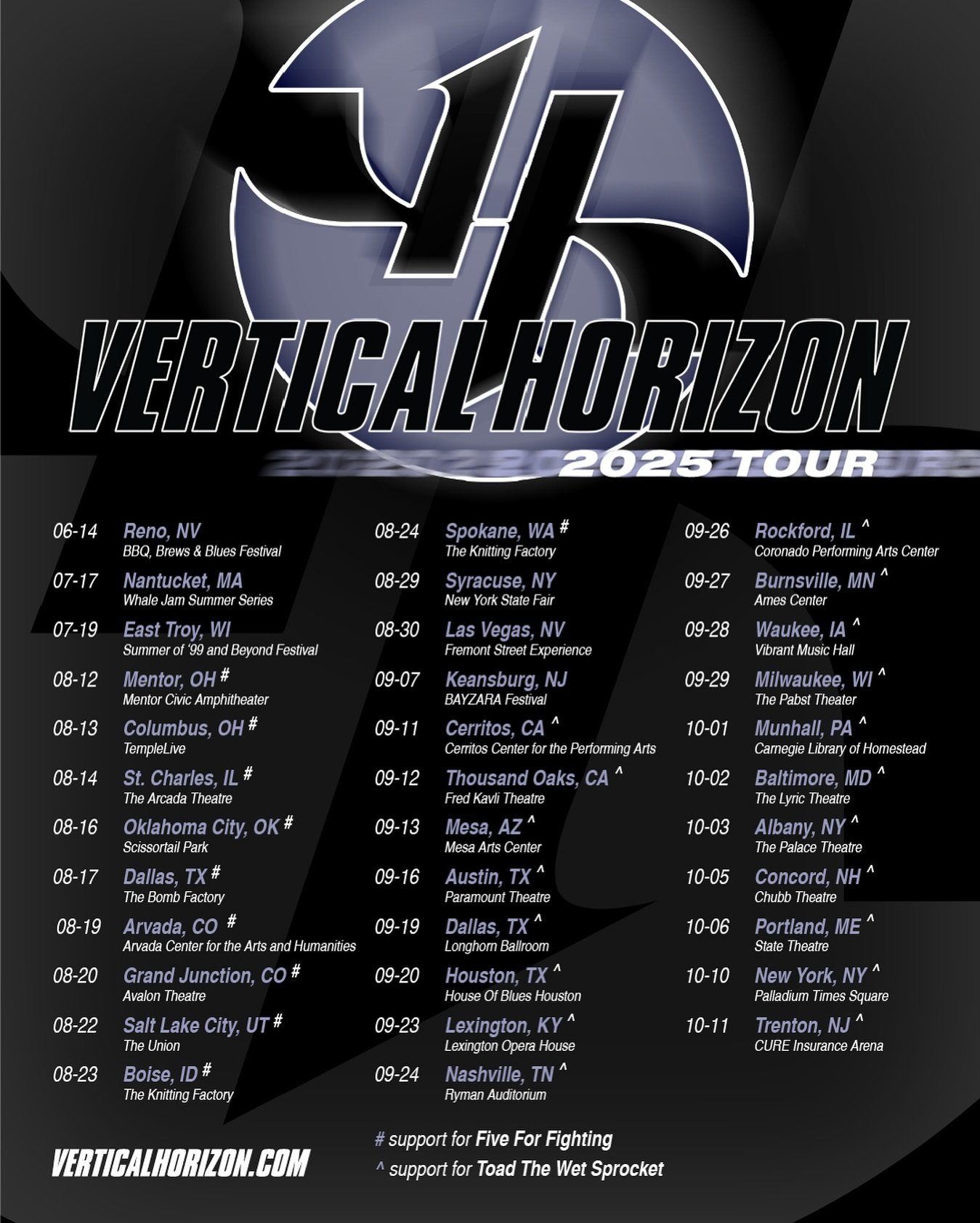 Show dates! Check out if we&rsquo;re heading to a city near you! It&rsquo;s going to be an amazing tour season &mdash; we look forward to rocking out with you!