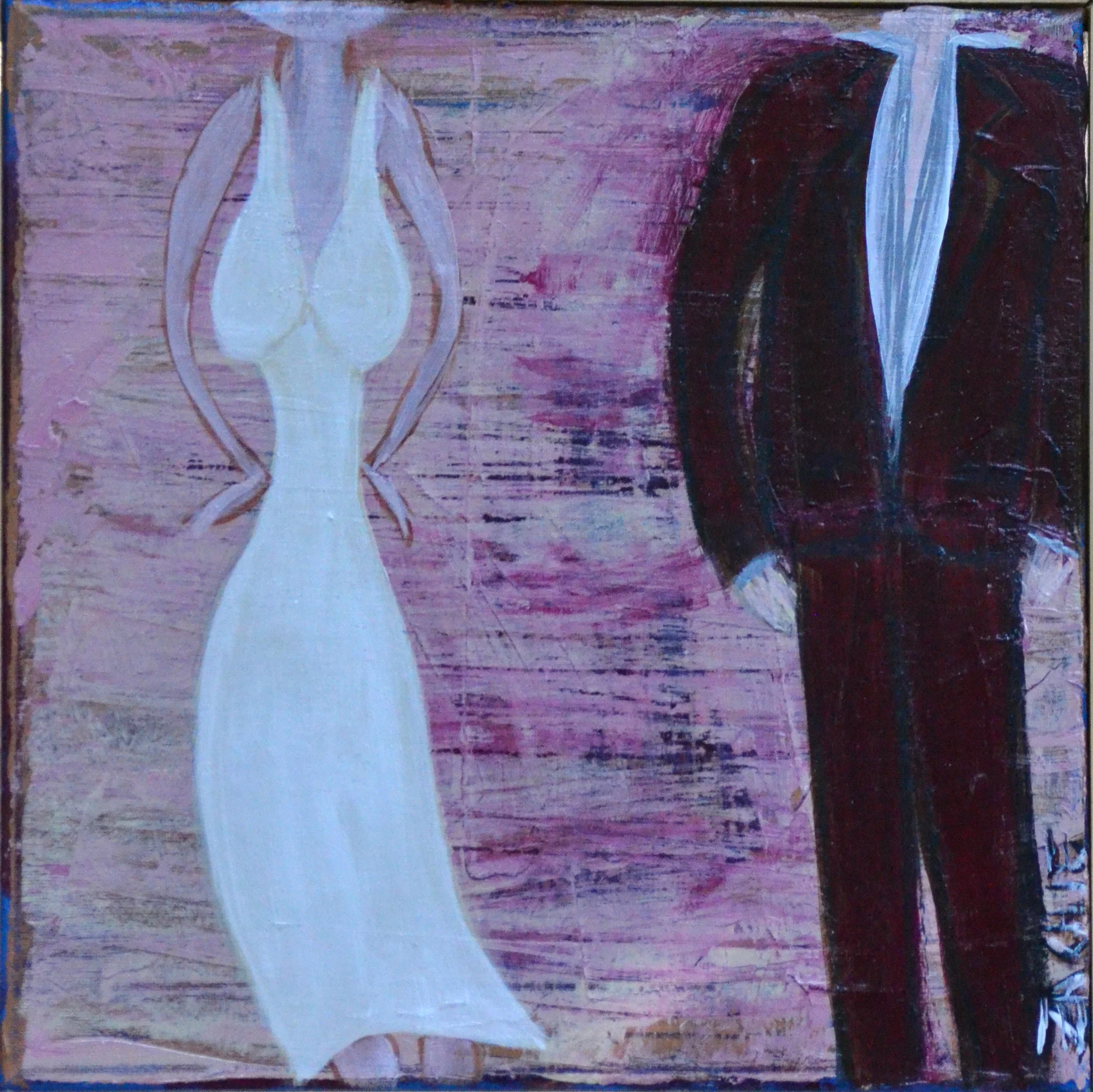Night Out (2015, acrylic, 12 by 12)